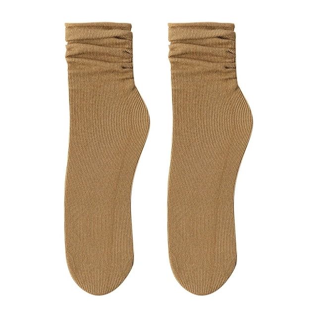 Women's Summer And Autumn Thin Ice Socks Solid Simple Ice Silk Socks Mid Tube Socks