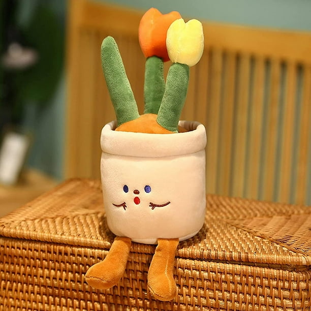 Goodliest Tulip Flower Plush Toys Stuffed Plant Toys Stuffed Soft Plush ...