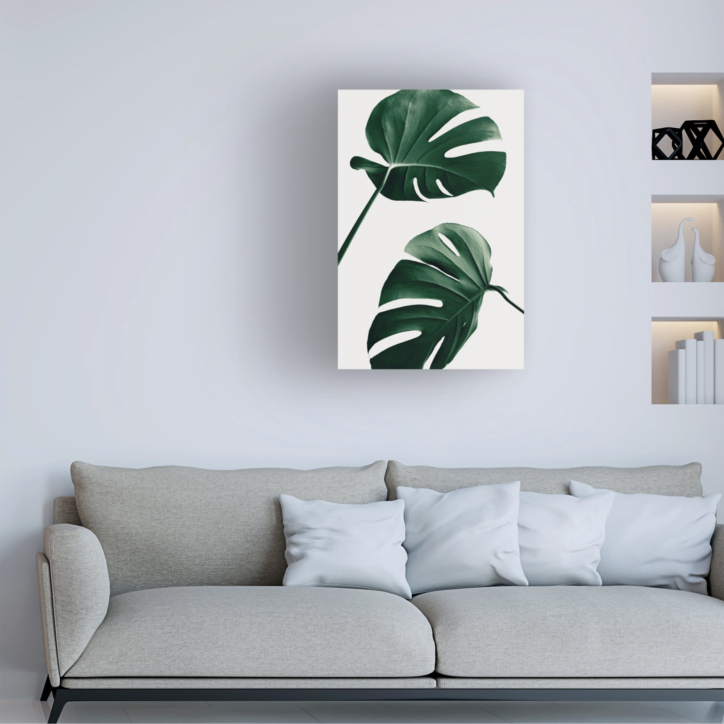 1x Studio III 'Monstera Natural 46' Canvas Art
