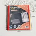 thumbnail image 4 of BAOQIN 12 Pocket Poly Project organizer,&nbsp;Spiral Multi Pocket Folder organizer&nbsp;Back Cover Utility Pouch, Letter Size School Supplies （E）, 4 of 6