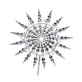thumbnail image 4 of viento metal giratorio, decoración para césped, fácil instalar, versátil, escultura jardín, accionado por viento, diámetro 31, 4 of 8