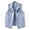 Blue, variant on Womens Denim Jacket Jean Jacket Solid Color Long Sleeveless Button Down Hoodless Coat Clothes