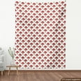 thumbnail image 4 of Mushroom Fabric by the Yard, Forest Pattern Fungus and Dots on Woodland Botany on Plain Backdrop, Upholstery Fabric for Dining Chairs Home Decor Accents, Pastel Brown Red White by Ambesonne, 4 of 5