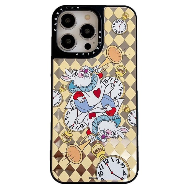 Casetify Disney Alicia En El País De Las Maravillas Espejo Funda De Teléfono Para iPhone 15 14 13 12 11 Pro Max Plus , Cubierta Dura