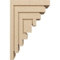 thumbnail image 3 of 11"W x 22"D x 33"H Classic Landon Rough Cedar Woodgrain TimberThane Corbel, Primed Tan, 3 of 6