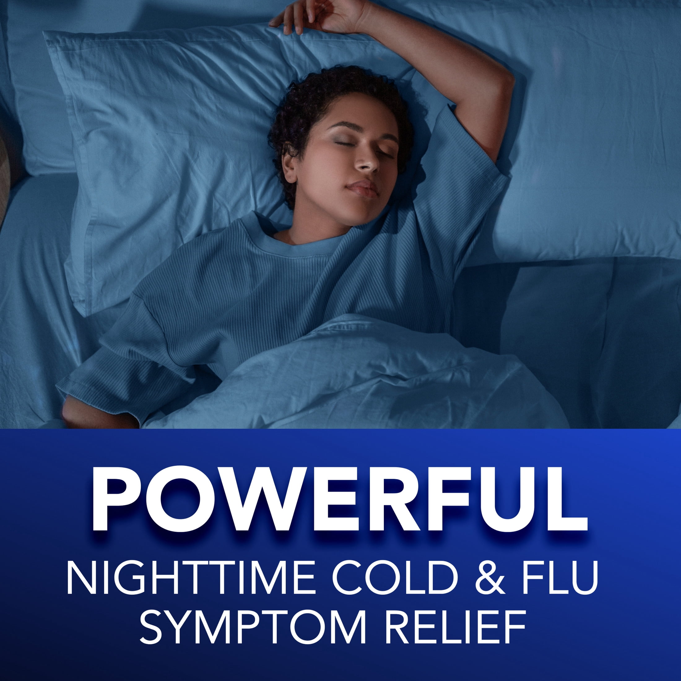 Vicks NyQuil Intense Flu Rapid Release LiquiCaps, Multi-Symptom Night, 24 Count