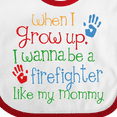 thumbnail image 4 of Inktastic Firefighter Like Mommy Boys or Girls Baby Bib, 4 of 4