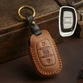 thumbnail image 1 of Car Key Fob Cover Case Protector For Hyundai Elantra朗动 IX35名图悦动瑞纳 Key Case Cover Leather, 1 of 24