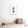 thumbnail image 2 of Butterflies Black and Brown Art Print Framed Poster Wall Decor 9x7 inch, 2 of 5