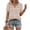 Complexion, variant on Womens Summer Boho Tops Casual V Neck Short Sleeve Blouses Floral Print Shirt Tie Front Flowy Vacation Clothes 2XL