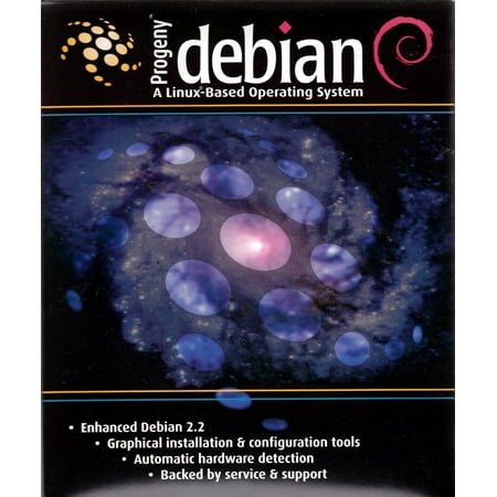Progeny DEBIAN Linux 4 CD's + 400 Page User Guide Book (Enhanced Debian 2.2)