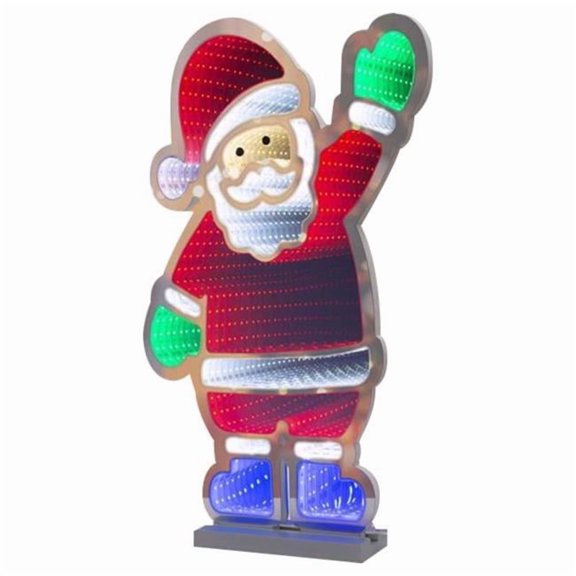 Celebrations 9096548 LED Multi Santa Animated Decor - 22 in. - Pack of 4