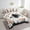White Black, variant on Erosebridal Horror Ghost Bed in a Bag King size, Orange Pumpkin Bed Set, Cartoon Halloween Reversible Bedding King Size, Microfiber Room Decor, 7-Piece