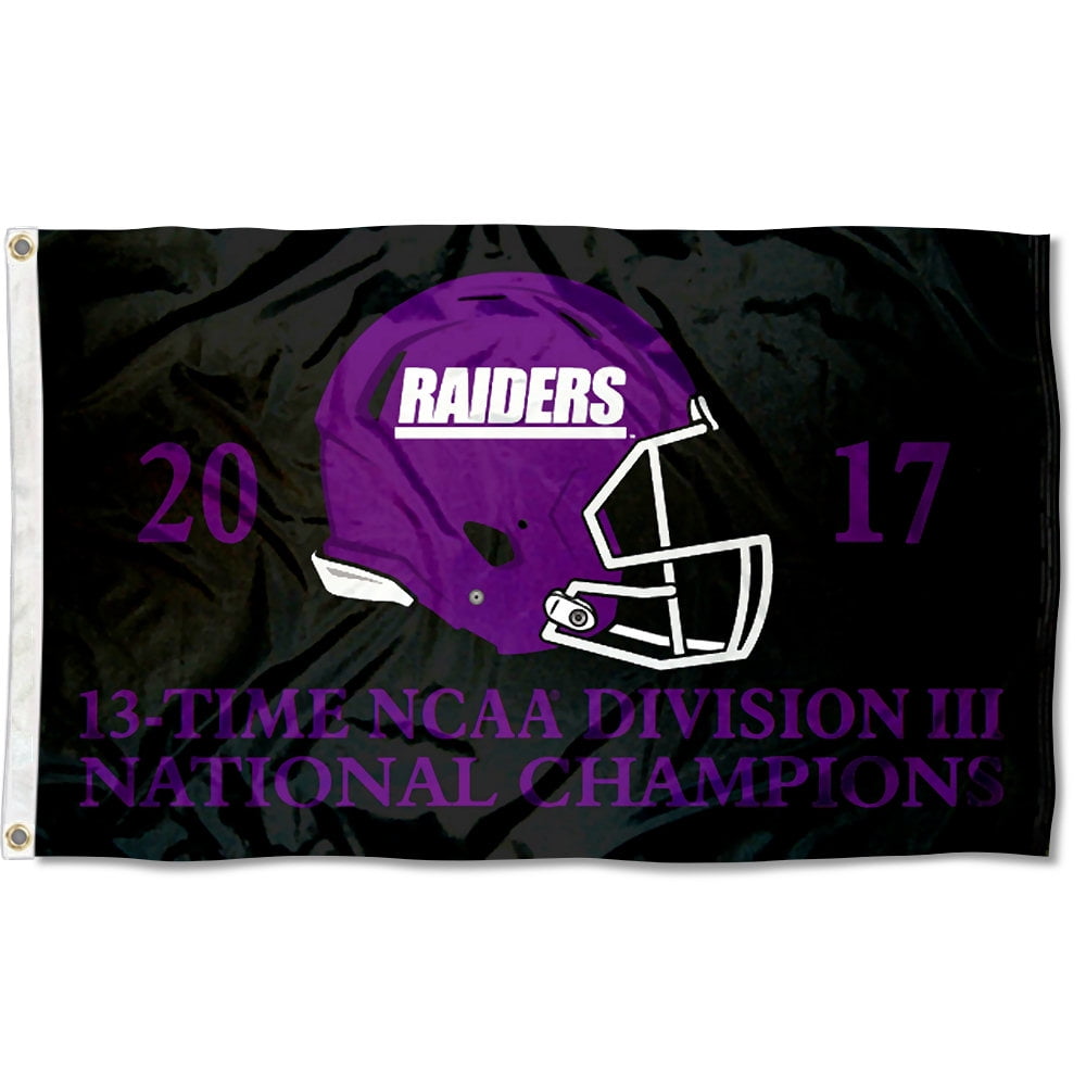 University of Mount Union Purple Raiders 2017 DIII Football Champions Flag
