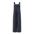 thumbnail image 5 of Rutainlusire Women's Striped Jumpsuits with Pockets Sleeveless Loose Fit Fashion Wide Leg Trousers, 5 of 7