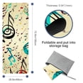 thumbnail image 4 of Musical Note Hot Yoga Towel with Storage Bag, 72.8"x26.8", Suitable for Yoga, Pilates, Fitness, Gym Towels, 4 of 6