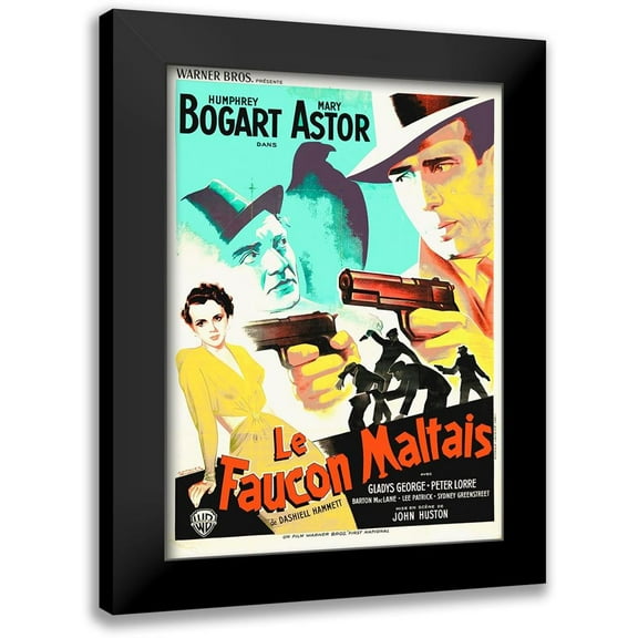 Hollywood Photo Archive 11x14 Black Modern Framed Museum Art Print Titled - French - The Maltese Falcon
