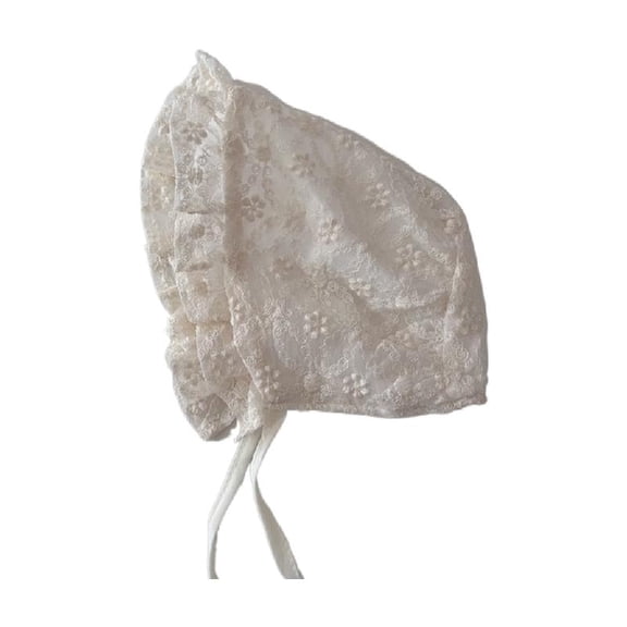 Aellinatey Infant Foldable Bonnet Lightweight Lace Bonnet for Outdoor Beach Getaways