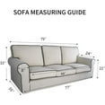 thumbnail image 2 of J&V TEXTILES Super Stretch Sofa Slipcover  Spandex Non Slip Soft Couch Sofa Cover, Washable Furniture Protector with Non Skid Foam and Elastic Bottom for Kids, Pets Gray, Love Seat, 2 of 6