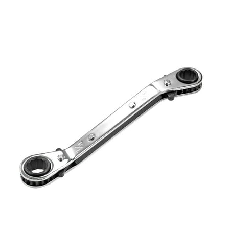 

Unique Bargains Reversible Ratcheting Wrench 3/8-inch x 7/16-inch Offset Double Box End CR-V