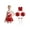 Red B, variant on iiniim Girls Cheer Leader Sequin Sleeveless Cheerleading Pom Poms Uniform Dance Dress Red A 8