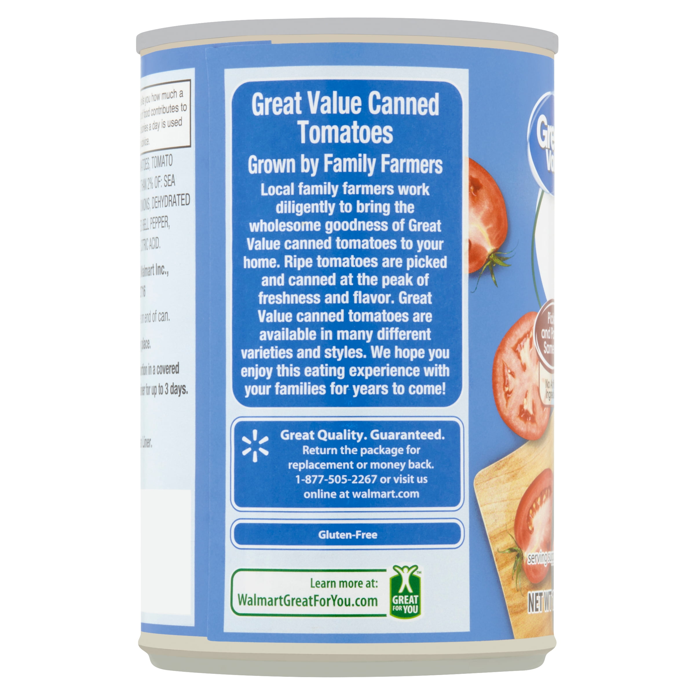 Great Value Sliced Stewed Tomatoes, 14.5 oz