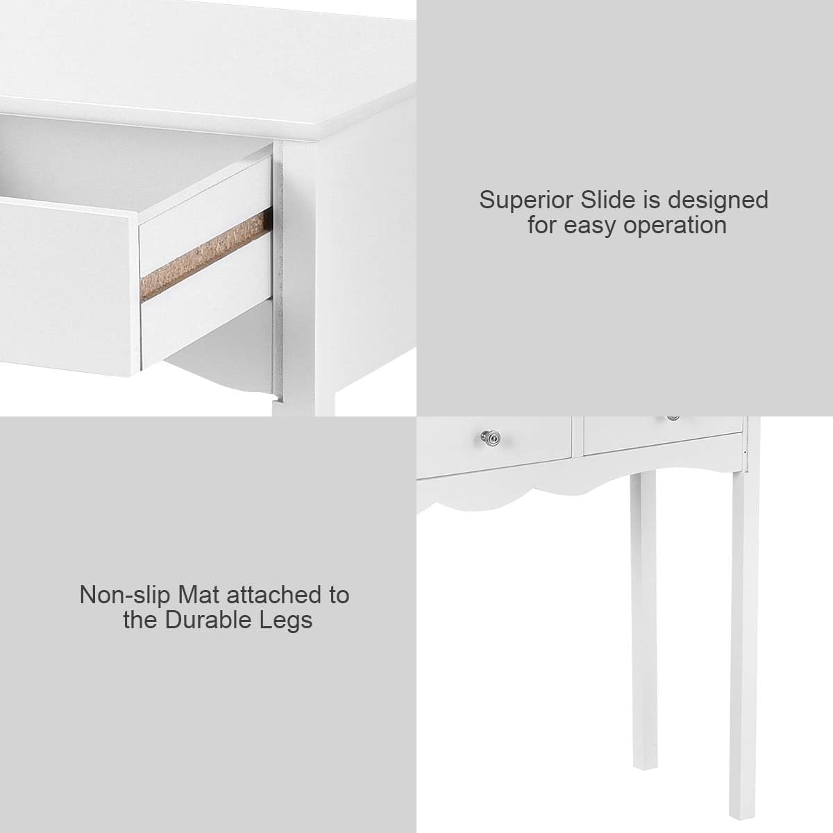 CRXX Console Table W/3 Drawers for Living Room, Bedroom, Entryway Multifunctional Usage Accent Hall Table Desk