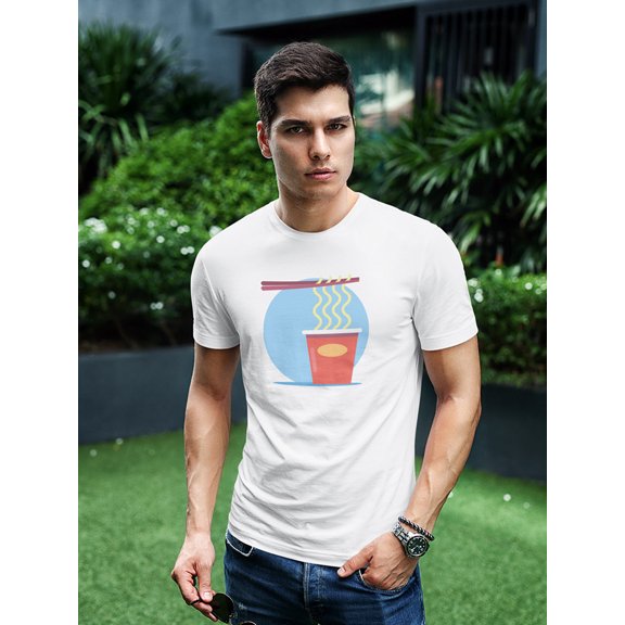 Noodles In Cup Doodle Tee Men's -Image by Shutterstock