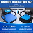 thumbnail image 3 of 20 Gel Seat Cushion for Long Sitting Pressure Relief Wheelchair Cushion for Pressure Sores Back Sciatica Tailbone Pain Relief Cushion NonSlip Butt Pillow for Office Home Car, 3 of 8