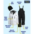 thumbnail image 4 of iXtreme Boys Snowsuit Set - 2 Piece Insulated Ski Jacket and Snow Pants Overall Bibs for Boys (4-18), 4 of 7