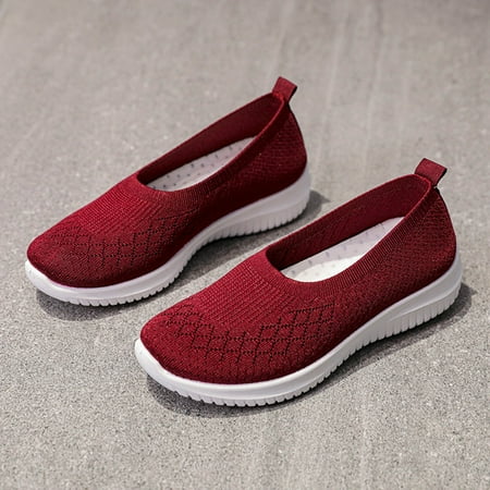 

Gubotare Women Sneakers Women s Canvas Shoes Low Cut Canvas Sneaker Casual Walking Shoes Red 9