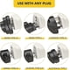thumbnail image 3 of 4 Pack Universal Adapter, Europe to US Plug Travel Adapters (White) 4Pack, 3 of 5