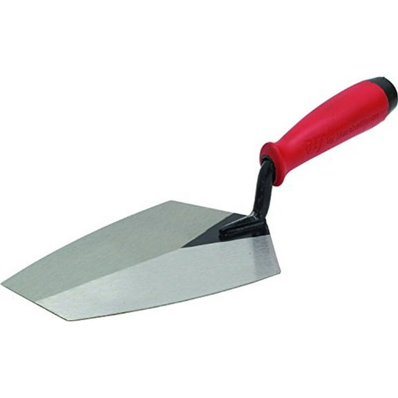 Marshalltown BKTSG825 8 1/4" Bucket Trowel w/Red Soft Grip