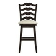 thumbnail image 2 of Weston Home Sheena French Ladder Back Swivel Bar Stool, Antique Black, 2 of 5