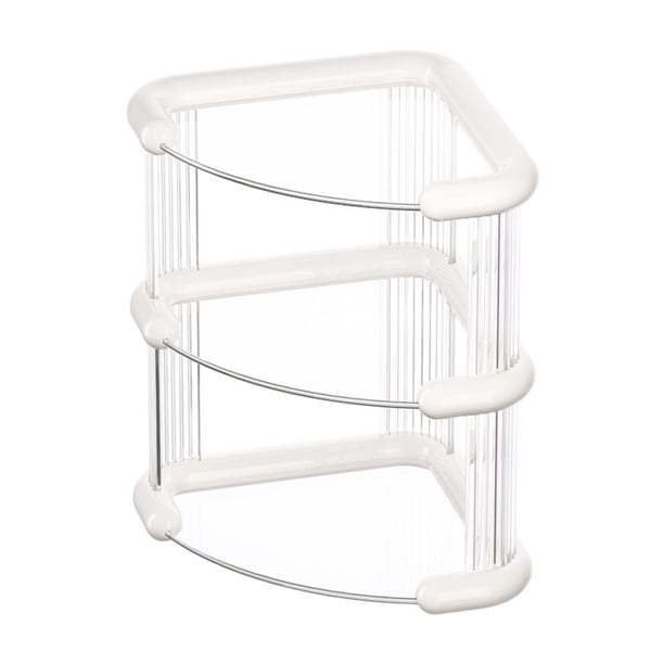 Organizador de ducha de esquina Estante de ducha de esquina Organizador de baño transparente Soporte de almacenamiento para escritorio Cocina Hogar