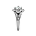thumbnail image 4 of Women's Stainless Steel 316 Cushion Cut 1 Carat Cubic Zirconia Engagement Ring Size 10, 4 of 5