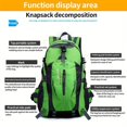 thumbnail image 4 of 1PC Large Capacity Outdoor Backpack For Mountaineering Hiking Camping Adventuring, Casual Sports Rucksack, Waterproof Nylon Multi-functional Large Capacity Backpack, 4 of 5