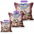 thumbnail image 4 of My Cat is My Valentine Cute Abyssinian in Gift Box Pillow Cushion Double Sided Cat Lover Kitten Owner Gifts Throw Pillow - 3006, 4 of 4