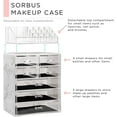 thumbnail image 5 of Sorbus Cosmetic Makeup Organizer with 7 Drawers and 16 Slots (Marble Design), 5 of 7