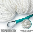 thumbnail image 3 of Carbole Anchor Rope for Boat 1/2" x 100 ft - Three Strand, 5850LB Breaking Strain, 3 of 10