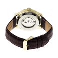thumbnail image 2 of Gustaf Genuine Leather Mens Watch,White Dial,Gold Case,Brown, 2 of 3