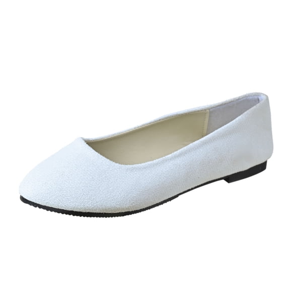 ShiShine Womens Round Toe Ballet Flats Slip On Soft Sole Comfortable Summer Casual Daily Shoes