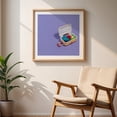 thumbnail image 5 of Trolley - Photography Travel Poster Minimalist Pastel Modern Art Fashion Pop Art Whimsical Oak Framed Wall Art Print 20 x 20 inches, 5 of 8