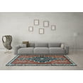 thumbnail image 3 of Ahgly Company Indoor Rectangle Persian Light Blue Traditional Area Rugs, 8' x 12', 3 of 4