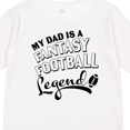 thumbnail image 4 of Inktastic My Dad is a Fantasy Football Legend Boys or Girls Long Sleeve Toddler T-Shirt, 4 of 5