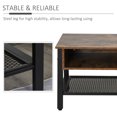 thumbnail image 4 of HOMCOM Meuble Télé Industriel Console Armoire de Rangement pour Télé de 45 Pouces, 4 of 10