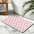 thumbnail image 5 of Classic Checkered Long Bathroom Mat (20x32 in): Non-Slip, Super Absorbent, Large Bath Rug, Soft Microfiber, Easy to Clean, Suitable for Bathroom, Bathtub, Hallway, 5 of 5