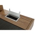 thumbnail image 2 of Compact Computer Desk with Multiple Storage, Walnut, 2 of 9