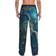 thumbnail image 7 of Salouo Artistic Turtle Earth Print Pajama Pants for Men, Lounge Pants Elastic Waistband Casual Men's sleepwear Loungewear Sleep Pajama Pant -XX-Large, 7 of 7