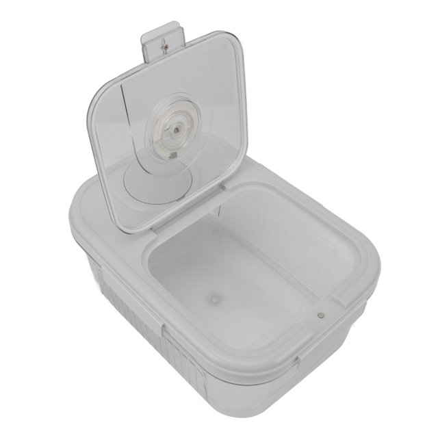Rice Storage Container, Airtight Rice Container Kitchen Storage Box Transparent Storage Bin with Lid and Measuring Cup, Food Cereal Container Bins for Kitchen Pantry